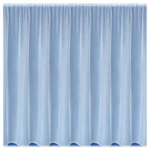 Plain White Net Curtain with lead weighted hem for light reduction and privacy
