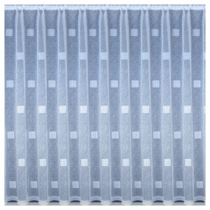 White Havana net curtains with a square pattern, providing privacy and light filtering for your home